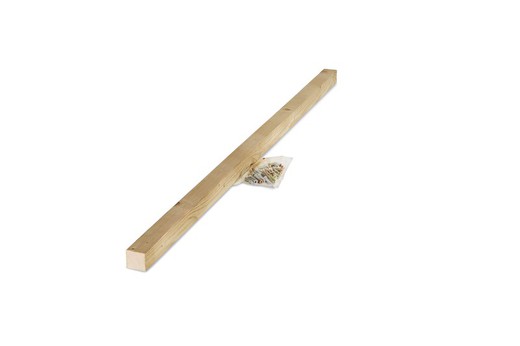 Kit d'ancrage vertical pour mur de jardin "L" 120x4x4 cm