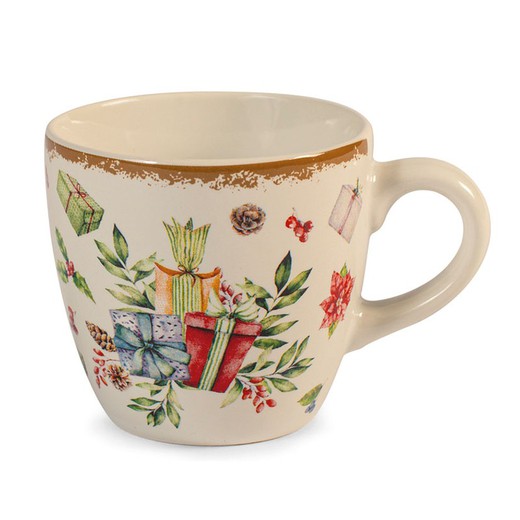 Jgo. 12 tazas café NBC Xmas Carol sin plato. 10cl