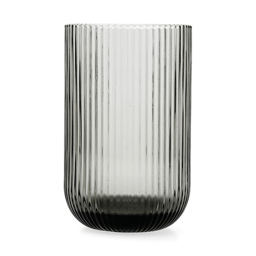 Juego 6 vasos vidrio Gris Fosil 46 cl.