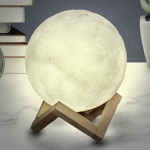 Lampara Tactil Luna 3D Cmp