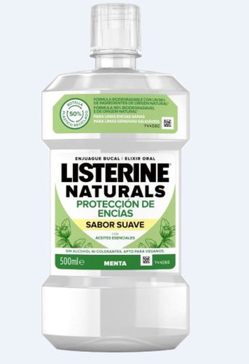 Listerine 500 Naturals Encias Suave