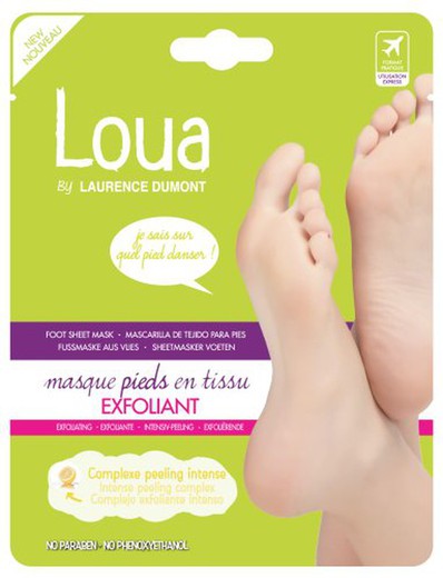 Loua Mascarilla Pies Exfoliante Monodosi