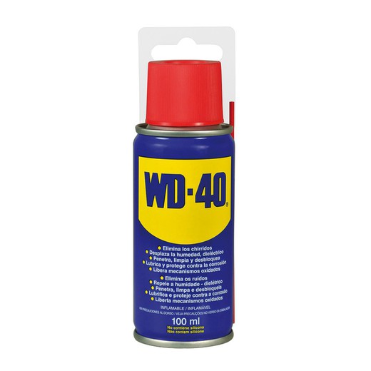 Lubrificante multiuso WD-40. Spray multiuso 100 ml Clip.