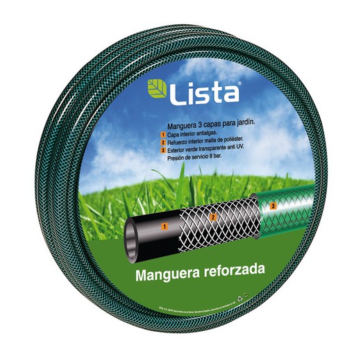 Tuyau d'irrigation renforcé LISTA Reinforced Hose 15X19.5/50