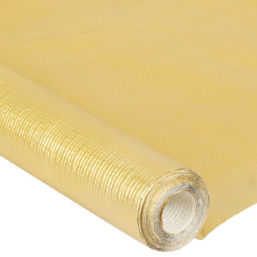 Mantel papel desechable Celutex. 4x1,2 metros. Dorados. (Min. 6 und)