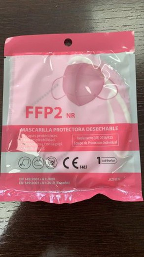 Mascarilla Ffp2-Nr Antivirus Rosa