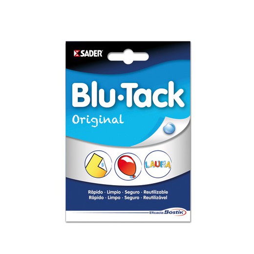 Mastic adhésif BLU-TACK Mastic original Blutack. Bleu. 57 gr.