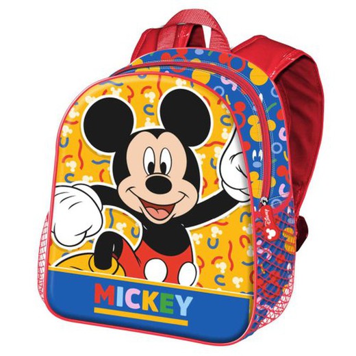 Mickey 3D Mochila 36X26X9         K05658