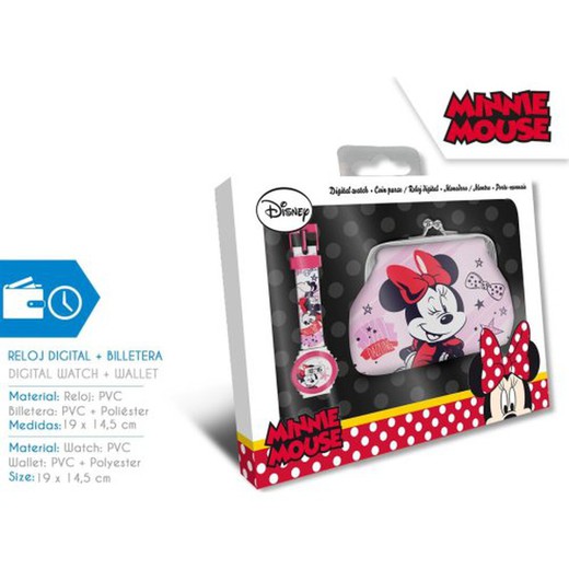 Minnie Reloj+Monedero Wd21189