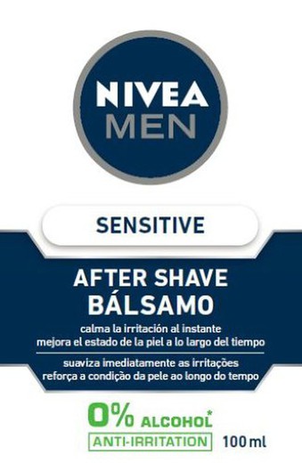 Nivea Men Balsamo 100 Sensitive Blanc