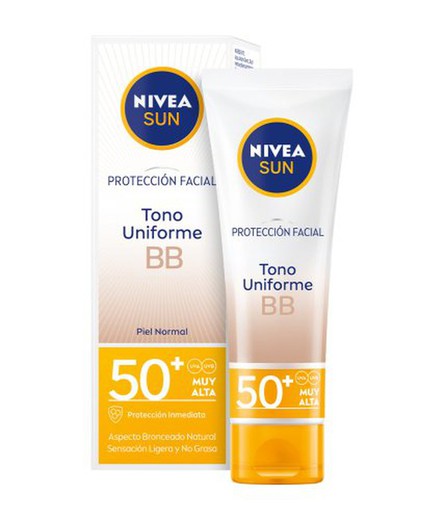 Nivea Sun Crema Facial 50 F50 C/Brillos