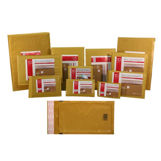 Pack 10 Bolsas Acolchadas N.17 240X340Mm