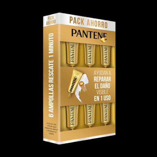 Pantene Ampollas Rescate 1Minuto(6X15Ml)