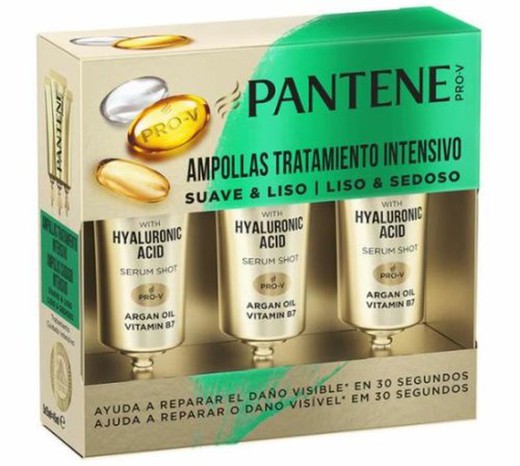 Pantene Ampollas Suave Y Liso (3X15Ml)