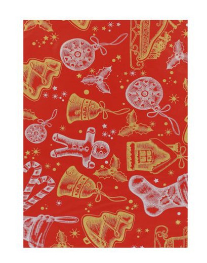 Papel Regalo Bob.35x200 Eco Dise?O 547n