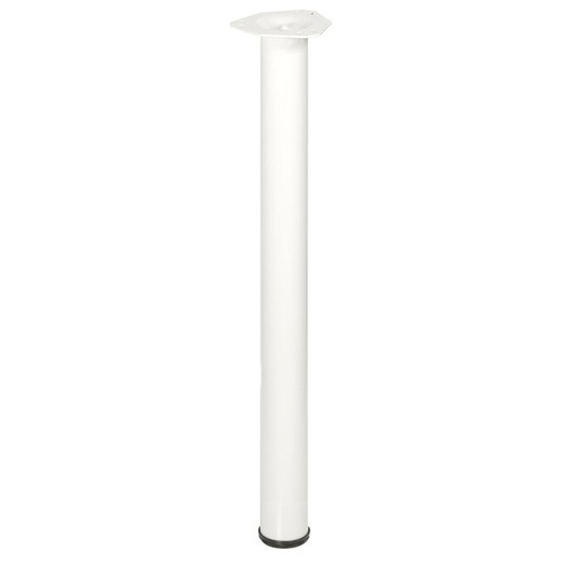 Pied de table NESU Pied Rond.Table 60X71Cm.Acier Peint.Blanc