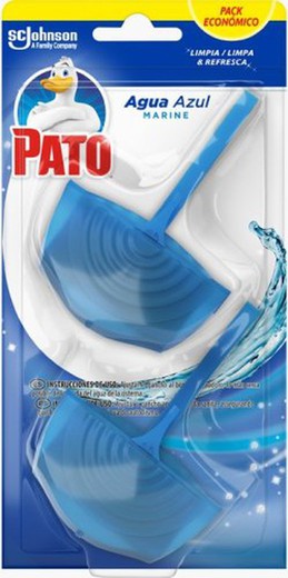 Pato Agua Azul Aparato Colgador Duplo