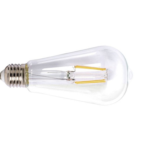 Lâmpada de pêra.Led Filam.St64 E27 6W 2700K Transp