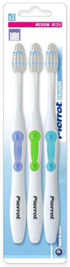 Pierrot Cepillo Dental Colours Medio -3-