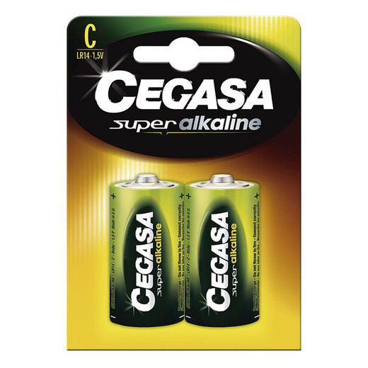 Pila alcalina CEGASA Super Alkaline Pilas Alcalinas Cegasa Lr14 Bl.2 Un