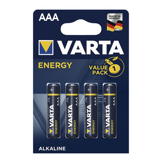 Pila alcalina VARTA Energy. Bl.4 Piles Alc. Varta Energy Lr03 Aaa