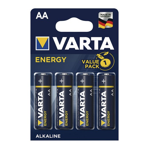 Pila alcalina VARTA Energy. Bl.4 Pilas Alc. Varta Energy Lr06 Aa