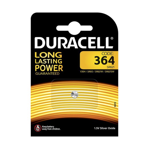 Pila botó DURACELL Long Lasting Power Bl. 1 Pila 364 Duracell