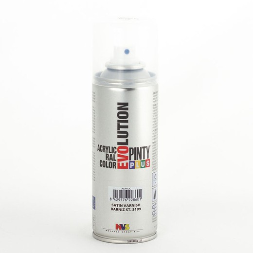 Tinta spray NOVASOL Evolution 200 ml Tinta Spray Acrílica. Verniz Acetinado. 200 ml