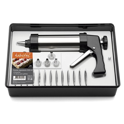 Pistola de pastelaria HABITEX. Pastry Gun Game W/Acces.Habitex