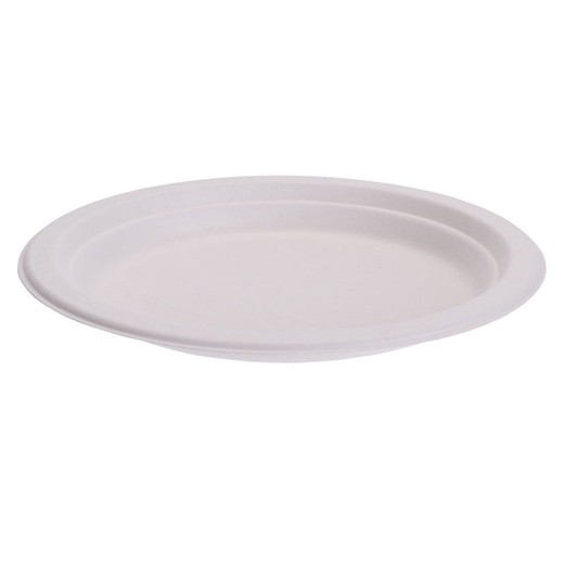 Conjunto de pratos e copos descartáveis 8 Pratos de Papelão Biodegradável 17Cm.