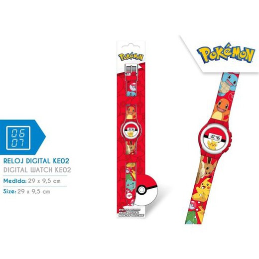 Pokemon Reloj Digital   Pok4374