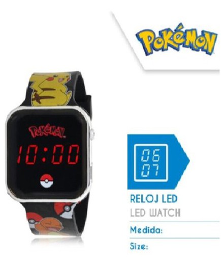 Pokemon Reloj Led   Pok4322