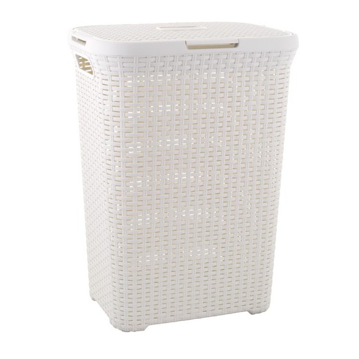 Pongotodo CURVER Natural Style Cistell C/Tapa Natural Style 40L. Blanc