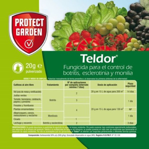 Protec Garden Fungicida Hortes 20 Grs