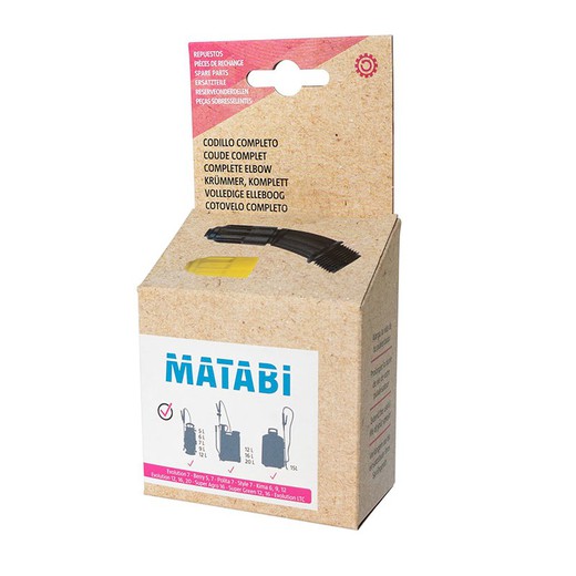 Pulverizador presión MATABI Berry 5/7. Kit Codillo Plastico Matabi