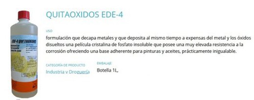 Quitaoxido Ede-4 1Lt