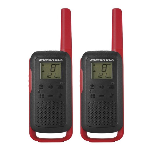Rádio comunicador MOTOROLA TLKR T62 vermelho Motorola Tlkr T62 rádio comunicador