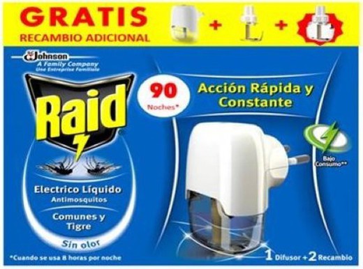 Raid Liquid Apa. Normal + 2 Recargas(45)