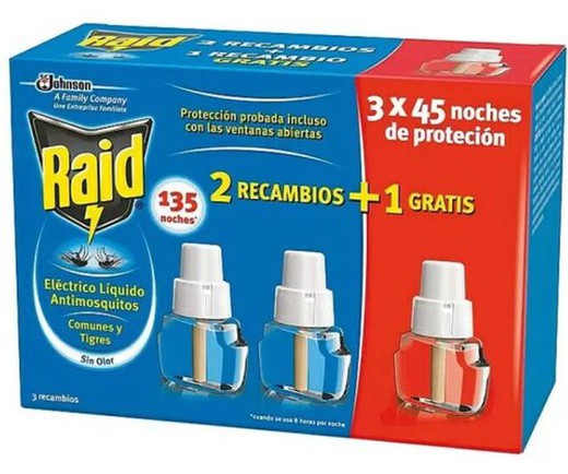 Raid Liquido Pack Promo 3 Recambios(135)