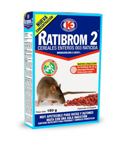 Ratibrom-2 Cebo Cerales Enteros 150 Gr