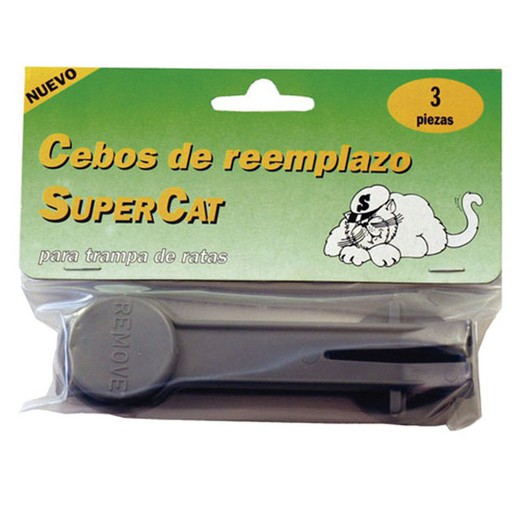 Piège à souris Supercat. Piège à Appâts Rats Supercat 3 Unités.