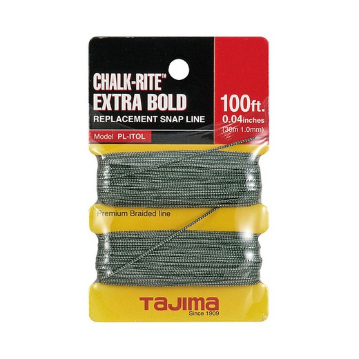 Recambio cuerda plomada TAJIMA Chalk-Rite Recambio Cuerda Plomada 30 M Tajima