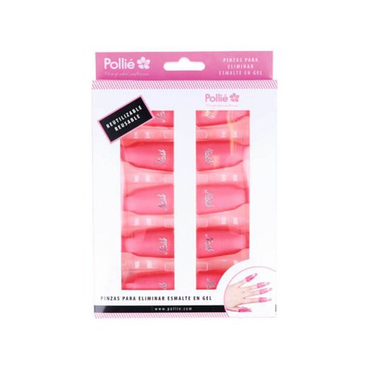 Removedor De Uñas De Gel 10Un. Rosa6778