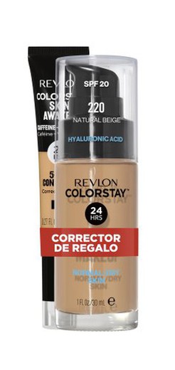 Revlon Maq. Base Dry 220 +Corrector Ojer