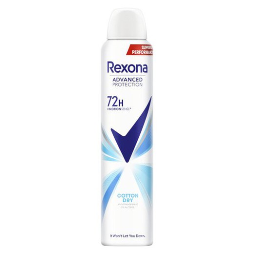 Rexona Deo.Spray 200 Cotton Dry 72H 0%