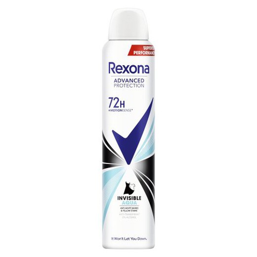 Rexona Deo.Spray 200 Invisible Aqua 72H