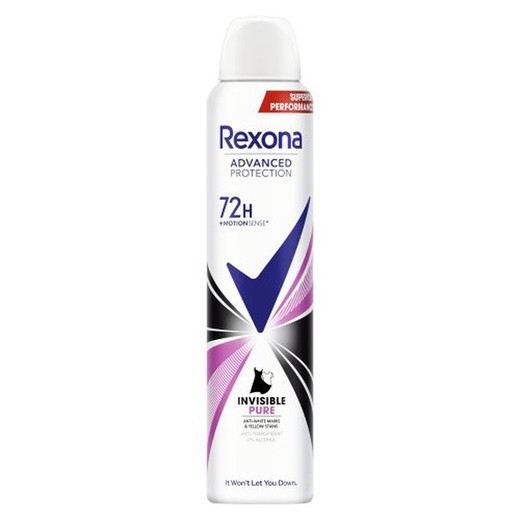 Rexona Deo.Spray 200 Invisible Pure 72H