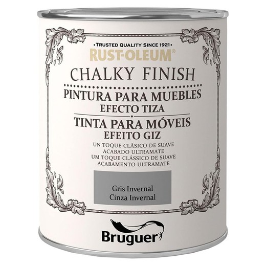Rustol. Chalky Finish M. Gris Inv. 750Ml