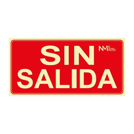 S. Sin Salida  Pvc 1 Mm Clase A 320x160