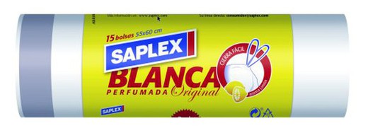 Sac Saplex Blanc Perf C/F 55X60(15)30L